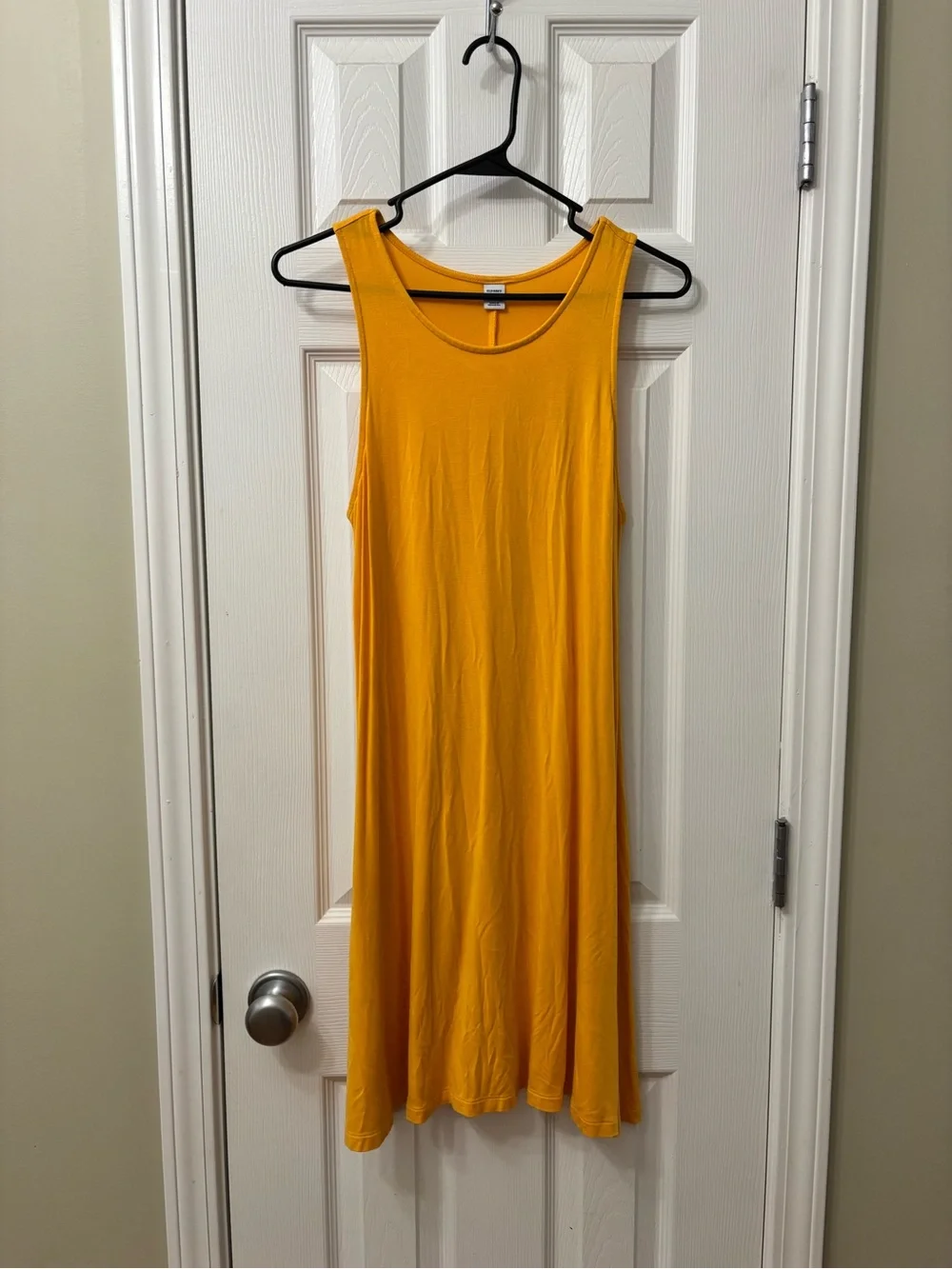 Old Navy Mustard Yellow Sleeveless Swing Dress Women’s Size Medium